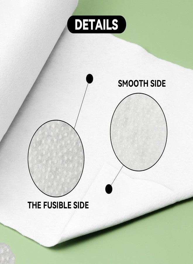 Jainsons Soft Fusible Interfacing Microdot Non Woven for Collar Pasting, Tailoring, Finishing Necklines 100 Meter (WHITE) - Image 3